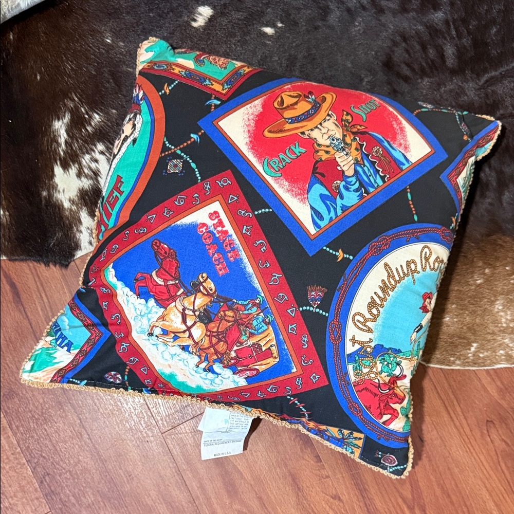Big Sky Western Themed Decorative Pillow